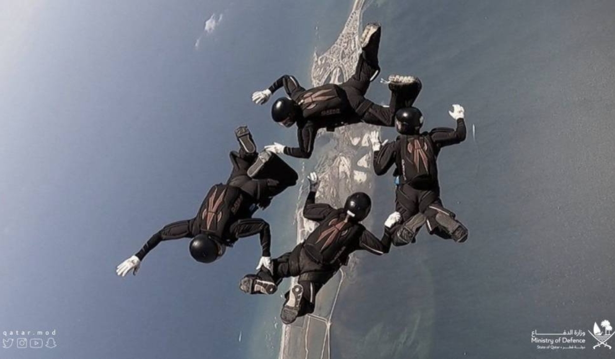 Gold Medal Won By Qatari Team In World Military Parachute Jumping Championship